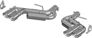 2016-2024 Camaro Axle-Back, Quad Rear Exit Exhaust, S7036AL