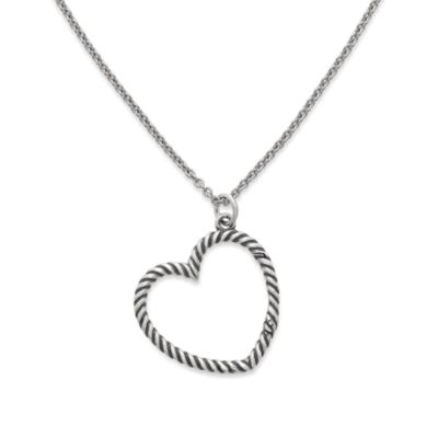 Changeable Heart Charm Holder Necklace