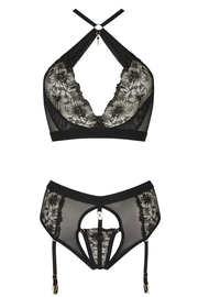 Serena Embroidery Lingerie Set • Curve