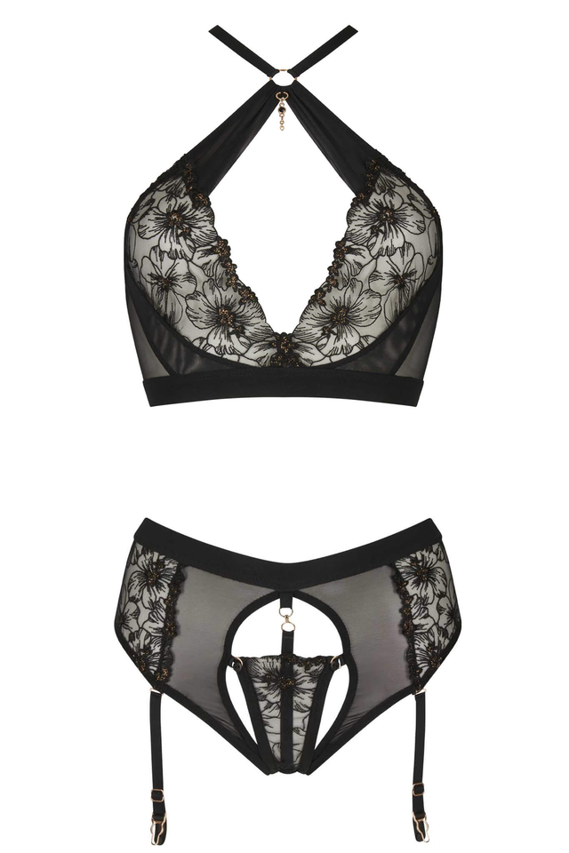 Serena Embroidery Lingerie Set • Curve