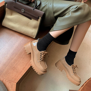 CHIKO Aurquene Square Toe Flatforms Oxfords Shoes