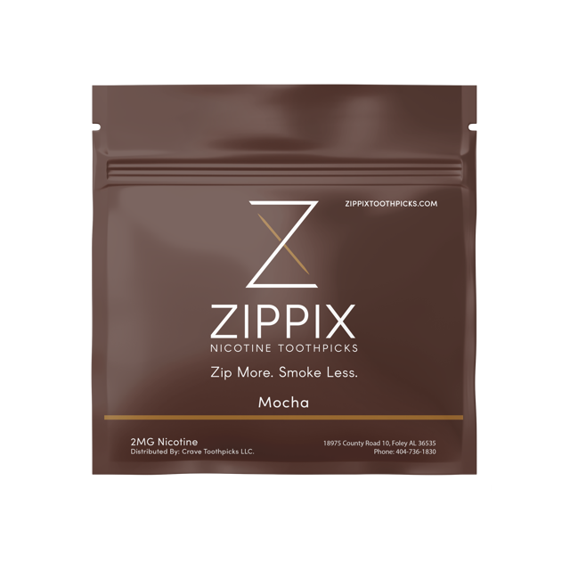 Zippix® | Mocha (20 Nicotine Toothpicks)