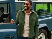 Corduroy Quilted Shacket - Forest