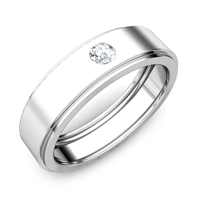 Haris Platinum Diamond Band For Him