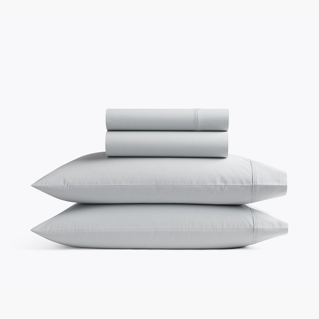 Organic Percale Sheet Set - Oyster