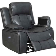 Blanche Gray Power Reclining Recliner With Power Headrest