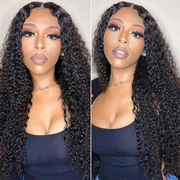 Julia Glueless Kinky Curly 5x5 HD Lace Closure Wig Undetectable Lace Human Hair Wigs 180% Density