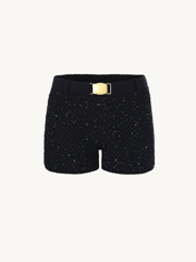 Grace Sequined Short - Black