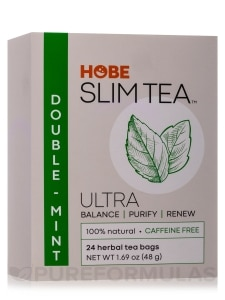 Ultra Slim Tea® Double Mint - 24 Tea Bags (1.69 oz / 48 Grams)