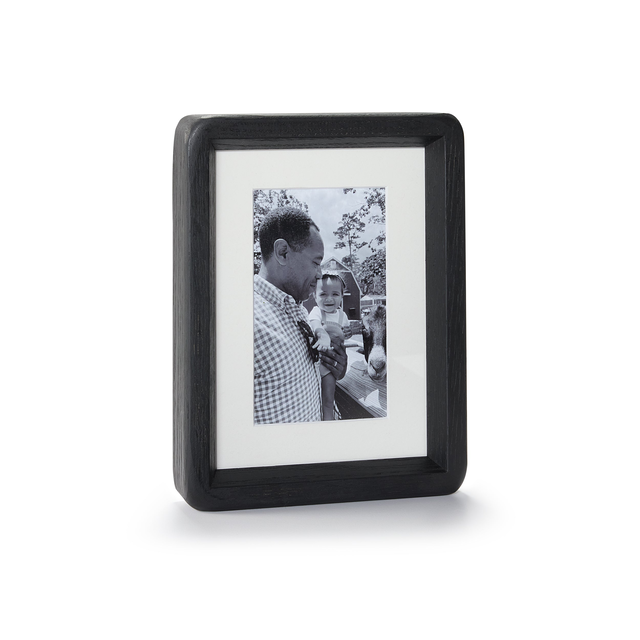 Solid Oak Medium Tabletop Frame – Black