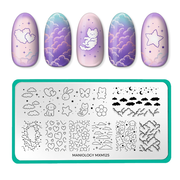 Over the Clouds: Fluff Buddies (MXM125) - Nail Stamping Plate