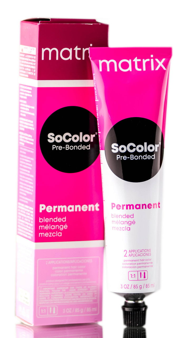 4A - Dark Brown Ash, Matrix SoColor Pre-Bonded Permanent Blended Collection Cream Haircolor