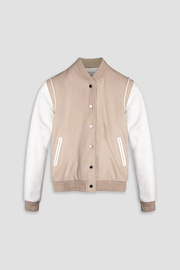 Varsity Jacket Tall: Ecru (Woman)
