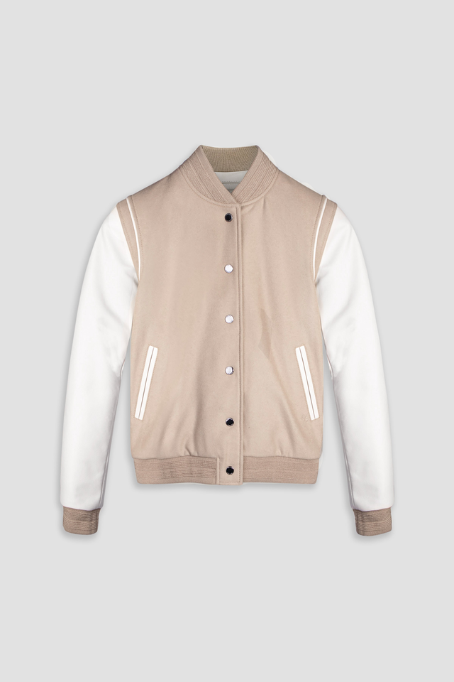 Varsity Jacket Tall: Ecru (Woman)