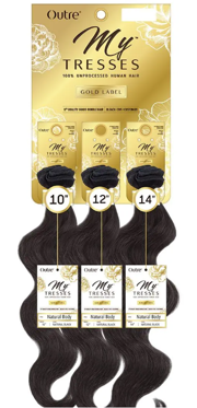 Outre MyTresses Gold Label 100% Unprocessed Humain Hair 3 Pieces Bundle Natural Body
