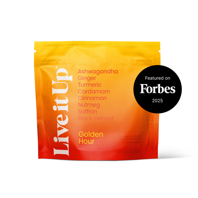 Golden Hour: relaxing golden milk latte with ashwagandha