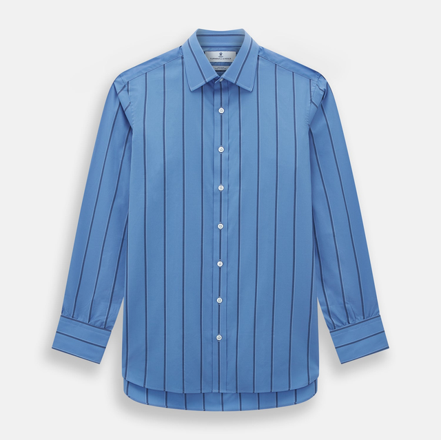Colony Blue Track Stripe Mayfair Shirt