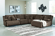 Top Tier Manual Reclining Modular Sectional with Chaise