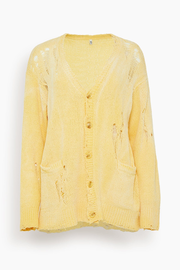 Boyfriend Cardigan in Yellow