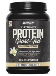 Grass Fed Whey Isolate Protein - Vanilla (30 Serving Tub)