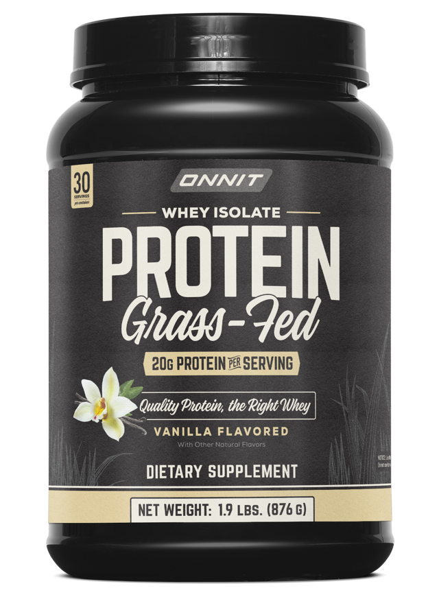 Grass Fed Whey Isolate Protein - Vanilla (30 Serving Tub)