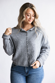 Things Between Piper Cardigan for Women in Grey | TBW237-GRY