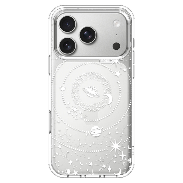 White Galaxy Phone Case - iPhone 17 Pro Case