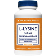 L-Lysine - Essential Amino Acid - Collagen & Elastin Production - 500 MG (300 Capsules)