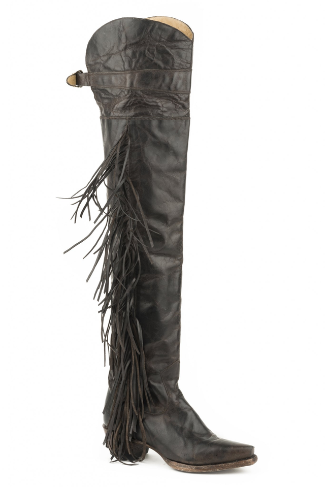 Stetson Ladies Glam Over The Knee Snip Toe Fashion Boots
