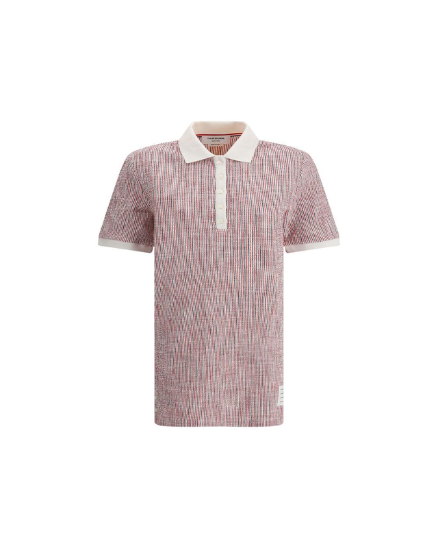 Thom Browne Men Short Sleeve Polo Shirt Women Multicolor Dresses