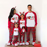 Christmas Matching Family Pajamas Cartoon Mouse Love White Pajamas Set