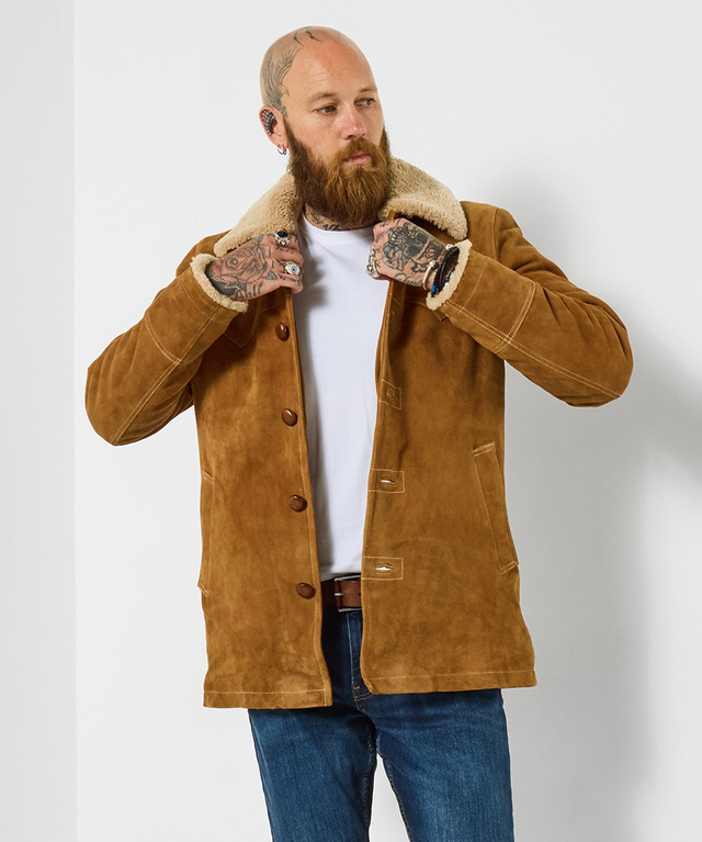 Sensational Suede Shearling Coat