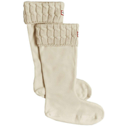 Hunter 6 Stitch Cable Cuff Tall Boot Socks - Hunter White
