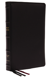 KJV, Thinline Bible, Large Print, Premium Goatskin Leather, Premier Collection, Red Letter, Comfort Print
