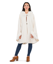 Hooded Cape with Faux Fur - Vintage