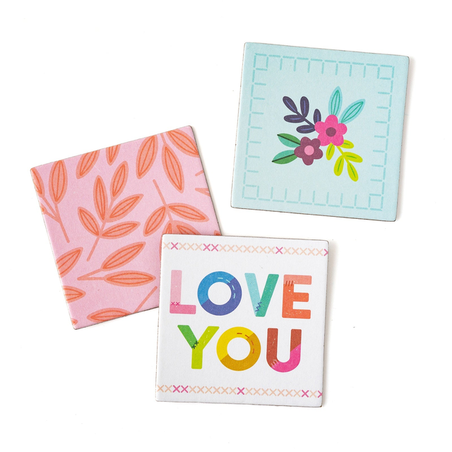 Paige Evans Blooming Wild Collage Tiles-40/Pkg