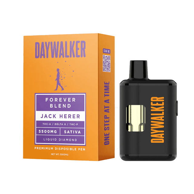 Liquid Diamonds THC Vape Pen with THC-A + Delta 8 + THC-P - Jack Herer - Sativa 5.5g - Daywalker