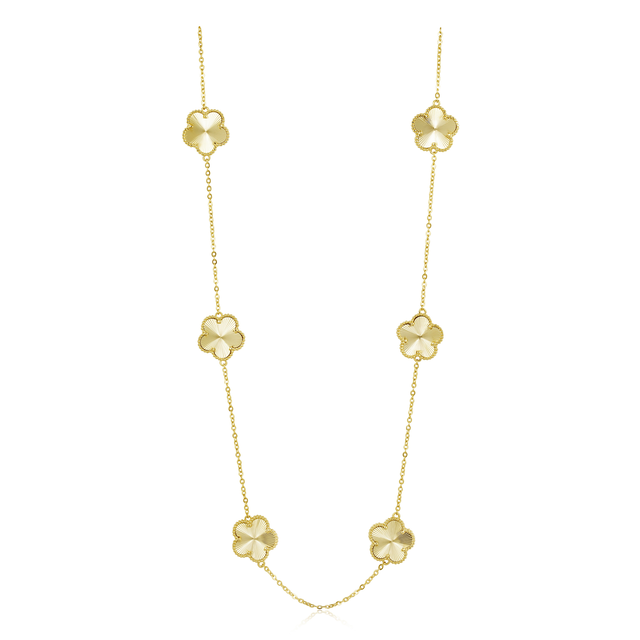 Adeline Clover Necklace Gold