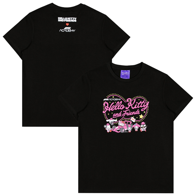 Formula 1 Academy Hello Kitty Pit Crew T-Shirt - Black - Unisex