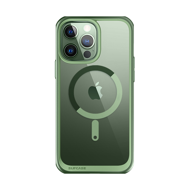 iPhone 13 Pro 6.1 inch Unicorn Beetle MAG Slim Clear MagSafe Case-Green