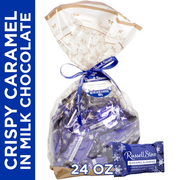 Christmas Milk Chocolate Caramel & Crispies Snowflake Gift Bag, 24 oz.