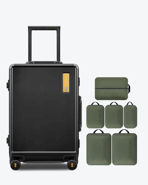 Hegent Luggage & 6 Packing Cubes Combo