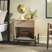 Paris Modern Scandinavian Reeded Nightstand