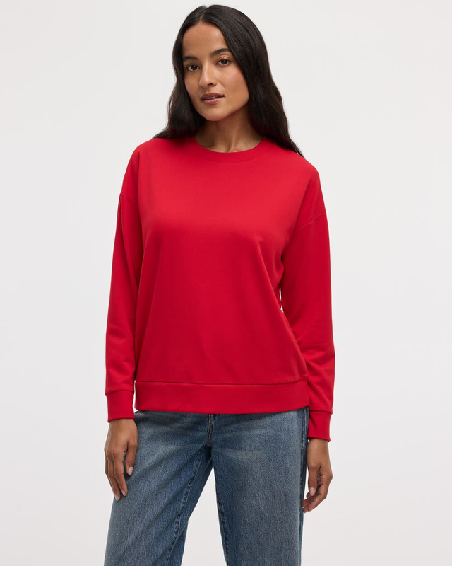 Long-Sleeve Crew-Neck Sweatshirt - R Essentials
