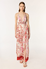 Long Dress Calla - Red Geo Fish