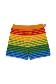 Striped Cotton-Crochet Shorts | N°21 | Official Online Store