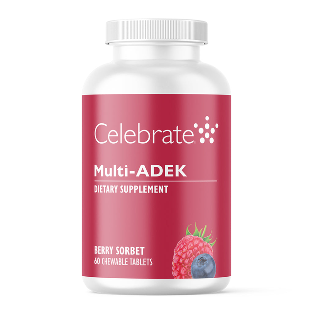Multi-ADEK Chewable Vitamin, Iron Free, Berry Sorbet