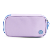 Doodle Pencil Case with Handle Strap in Purple