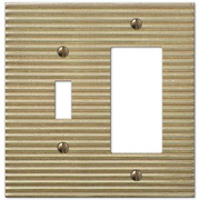 Lina Satin Gold Toggle / 1 Rocker (GFI)