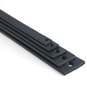 Veg-Tan Black Cowhide Strip